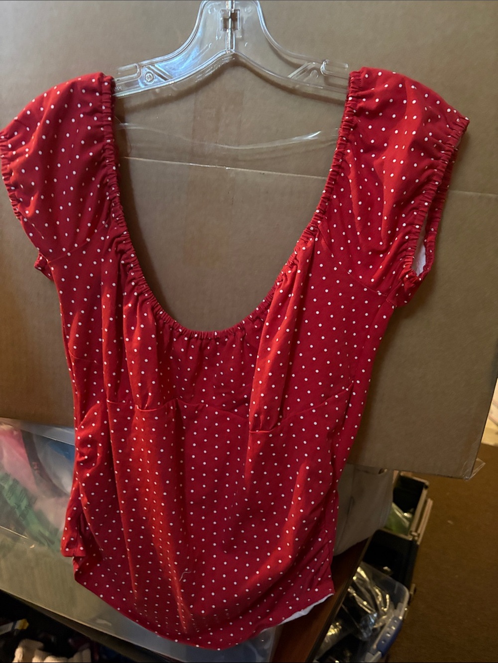 Target Red Polka Dot Crop Top